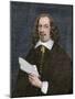 Pilgrim Leader Edward Winslow Portrait Holding a Document-null-Mounted Giclee Print