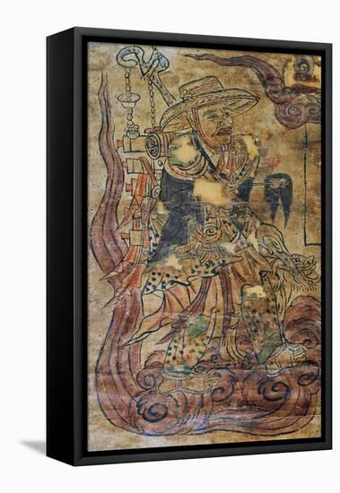 Pilgrim Monk, Miniature, Dunhuang, Chinese Civilization, 9th Century-null-Framed Stretched Canvas