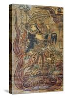 Pilgrim Monk, Miniature, Dunhuang, Chinese Civilization, 9th Century-null-Stretched Canvas