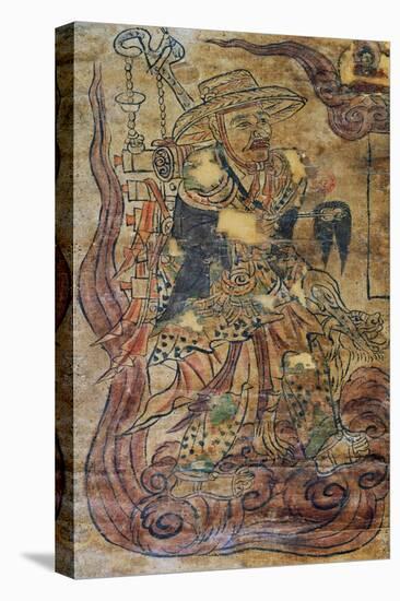 Pilgrim Monk, Miniature, Dunhuang, Chinese Civilization, 9th Century-null-Stretched Canvas