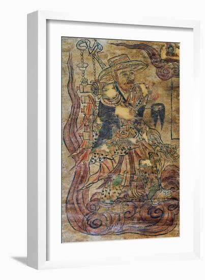 Pilgrim Monk, Miniature, Dunhuang, Chinese Civilization, 9th Century-null-Framed Giclee Print