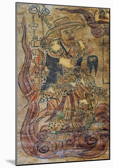 Pilgrim Monk, Miniature, Dunhuang, Chinese Civilization, 9th Century-null-Mounted Giclee Print