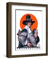 "Pilgrim,"November 29, 1924-Joseph Christian Leyendecker-Framed Giclee Print