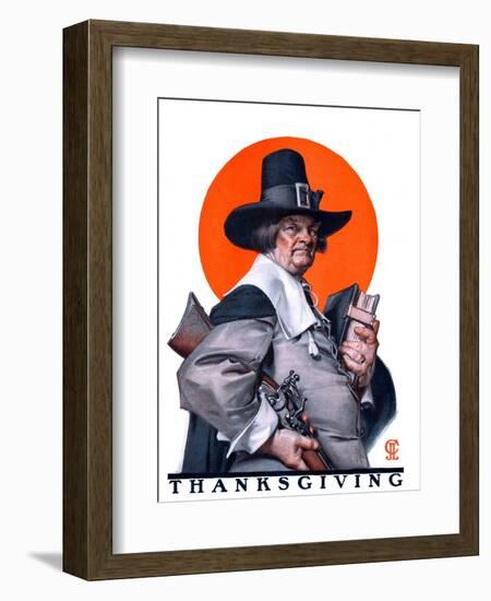 "Pilgrim,"November 29, 1924-Joseph Christian Leyendecker-Framed Giclee Print