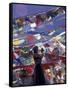 Pilgrim Praying Among Flags, Tibet-Keren Su-Framed Stretched Canvas