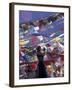 Pilgrim Praying Among Flags, Tibet-Keren Su-Framed Photographic Print