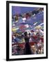 Pilgrim Praying Among Flags, Tibet-Keren Su-Framed Photographic Print