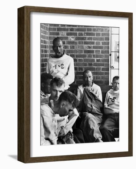 Pilgrim State Hospital Inmates-Alfred Eisenstaedt-Framed Premium Photographic Print