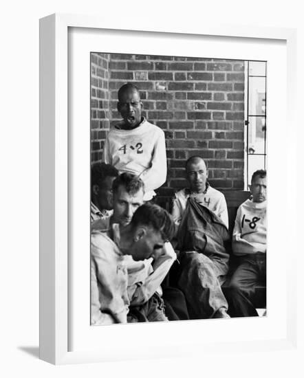 Pilgrim State Hospital Inmates-Alfred Eisenstaedt-Framed Premium Photographic Print