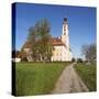 Pilgrimage Church of Birnau Abbey in Spring, Lake Constance, Baden-Wurttemberg, Germany-Markus Lange-Stretched Canvas