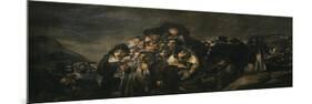 Pilgrimage or Festival of San Isidro, 1810-23 Black Painting 140X438Cm, Detail-Francisco de Goya-Mounted Giclee Print