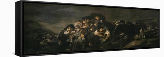 Pilgrimage or Festival of San Isidro, 1810-23 Black Painting 140X438Cm, Detail-Francisco de Goya-Framed Stretched Canvas