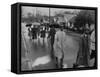 Pilgrimage Protest with Black Montgomery Citizens Walking to Work, in Wake of Rosa Parks Incident-Grey Villet-Framed Stretched Canvas