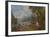 Pilgrimage to Cythera (Embarkation for Cyther), 1717-Jean Antoine Watteau-Framed Giclee Print