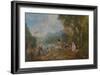 Pilgrimage to Cythera (Embarkation for Cyther), 1717-Jean Antoine Watteau-Framed Giclee Print