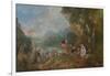 Pilgrimage to Cythera (Embarkation for Cyther), 1717-Jean Antoine Watteau-Framed Giclee Print