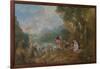 Pilgrimage to Cythera (Embarkation for Cyther), 1717-Jean Antoine Watteau-Framed Giclee Print