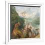 Pilgrimage to Cythera (Embarkation for Cyther) Detal: Putti, 1717-Jean Antoine Watteau-Framed Giclee Print