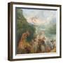 Pilgrimage to Cythera (Embarkation for Cyther) Detal: Putti, 1717-Jean Antoine Watteau-Framed Giclee Print