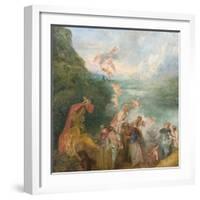 Pilgrimage to Cythera (Embarkation for Cyther) Detal: Putti, 1717-Jean Antoine Watteau-Framed Giclee Print