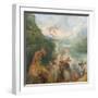 Pilgrimage to Cythera (Embarkation for Cyther) Detal: Putti, 1717-Jean Antoine Watteau-Framed Premium Giclee Print