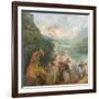 Pilgrimage to Cythera (Embarkation for Cyther) Detal: Putti, 1717-Jean Antoine Watteau-Framed Giclee Print