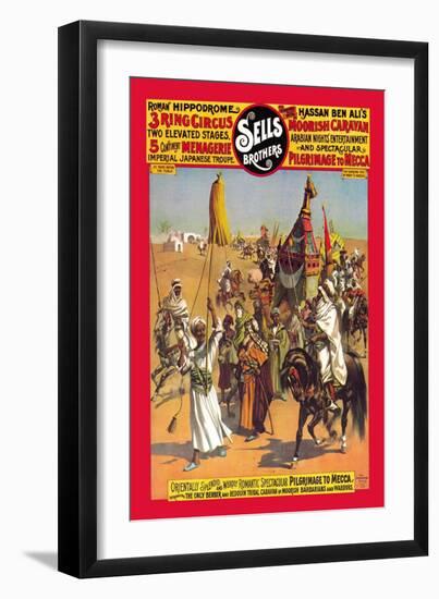 Pilgrimage to Mecca: Sells Brothers Circus-null-Framed Art Print