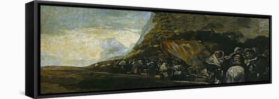 Pilgrimage to the Well of San Isidro (The Inquisition), 1820-1823.-Francisco de Goya y Lucientes-Framed Stretched Canvas