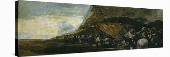 Pilgrimage to the Well of San Isidro (The Inquisition), 1820-1823.-Francisco de Goya y Lucientes-Stretched Canvas