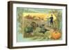 Pilgrims and Turkeys, 1910-null-Framed Giclee Print