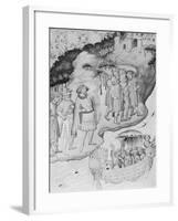 Pilgrims Arriving in Holy Land during Crusades-null-Framed Giclee Print