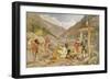 Pilgrims at Gangootree, from 'India Ancient and Modern', 1867 (Colour Litho)-William 'Crimea' Simpson-Framed Giclee Print