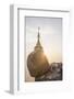 Pilgrims at Golden Rock Stupa (Kyaiktiyo Pagoda) at Sunset, Mon State, Myanmar (Burma), Asia-Matthew Williams-Ellis-Framed Photographic Print