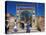 Pilgrims at Main Entrance Arch, Sufi Shrine of Gazargah, Herat, Herat Province, Afghanistan-Jane Sweeney-Stretched Canvas