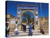 Pilgrims at Main Entrance Arch, Sufi Shrine of Gazargah, Herat, Herat Province, Afghanistan-Jane Sweeney-Stretched Canvas