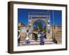 Pilgrims at Main Entrance Arch, Sufi Shrine of Gazargah, Herat, Herat Province, Afghanistan-Jane Sweeney-Framed Premium Photographic Print