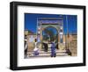Pilgrims at Main Entrance Arch, Sufi Shrine of Gazargah, Herat, Herat Province, Afghanistan-Jane Sweeney-Framed Photographic Print