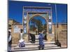 Pilgrims at Main Entrance Arch, Sufi Shrine of Gazargah, Herat, Herat Province, Afghanistan-Jane Sweeney-Mounted Photographic Print