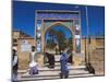 Pilgrims at Main Entrance Arch, Sufi Shrine of Gazargah, Herat, Herat Province, Afghanistan-Jane Sweeney-Mounted Photographic Print