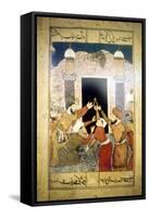 Pilgrims at Mecca-null-Framed Stretched Canvas