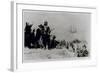 Pilgrims at Plymouth-Clyde O. Deland-Framed Giclee Print