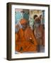 Pilgrims at the Brahma Temple, Followers of the Hindu God of Creation, Pushkar, India-Eitan Simanor-Framed Photographic Print