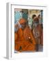 Pilgrims at the Brahma Temple, Followers of the Hindu God of Creation, Pushkar, India-Eitan Simanor-Framed Photographic Print