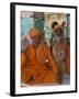 Pilgrims at the Brahma Temple, Followers of the Hindu God of Creation, Pushkar, India-Eitan Simanor-Framed Photographic Print