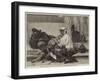 Pilgrims at the Foot of the Obelisk of Sixtus V at Rome-Hippolyte Delaroche-Framed Giclee Print