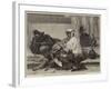 Pilgrims at the Foot of the Obelisk of Sixtus V at Rome-Hippolyte Delaroche-Framed Giclee Print