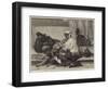 Pilgrims at the Foot of the Obelisk of Sixtus V at Rome-Hippolyte Delaroche-Framed Giclee Print