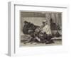 Pilgrims at the Foot of the Obelisk of Sixtus V at Rome-Hippolyte Delaroche-Framed Giclee Print