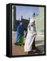 Pilgrims at the Shrine of Hazrat Ali, Mazar-I-Sharif, Afghanistan-Jane Sweeney-Framed Stretched Canvas