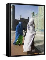 Pilgrims at the Shrine of Hazrat Ali, Mazar-I-Sharif, Afghanistan-Jane Sweeney-Framed Stretched Canvas